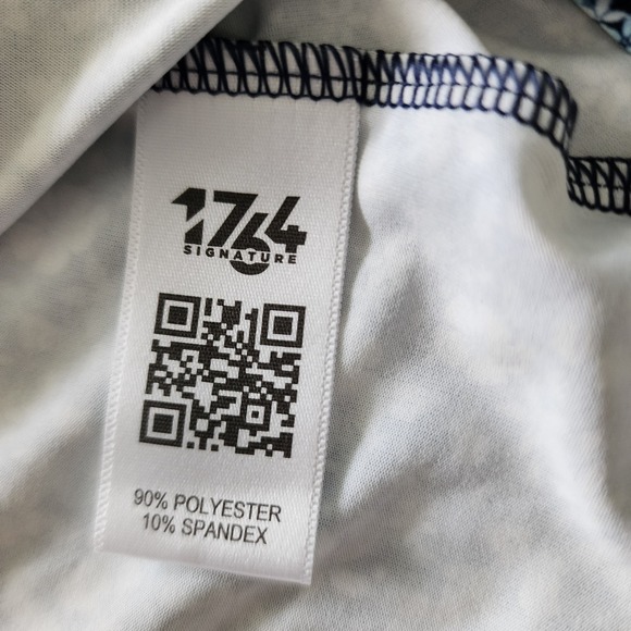 NWT 1764 Signature Sleeveless Floral Polo Top M Blue Tennis Golf Pickleball - Picture 11 of 14